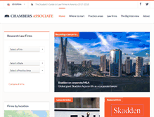 Tablet Screenshot of chambers-associate.com